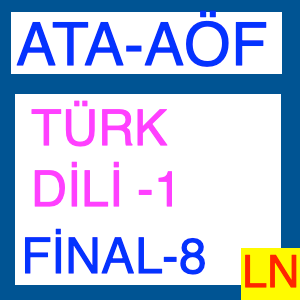 Ata Aöf Türk Dili 1 Final Deneme Sınavı -8-min