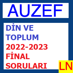 Din ve Toplum 2022-2023 Final Soruları