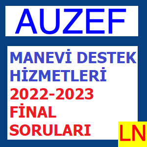 Manevi Destek Hizmetleri 2022-2023 Final Soruları
