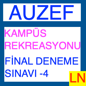 Auzef Kampüs Rekreasyonu Final Deneme Sınavı -4