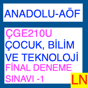 ÇGE210U Çocuk Bilim Ve Teknoloji Final Deneme Sınavı -1