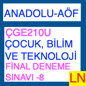 ÇGE210U Çocuk Bilim Ve Teknoloji Final Deneme Sınavı -8
