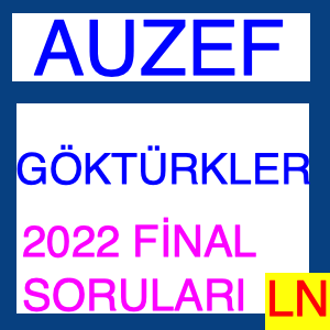 Göktürkler Final 2022 Soruları