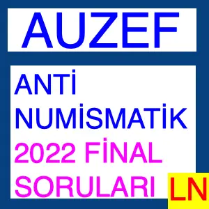 Antik Numismatik Final 2022 Soruları