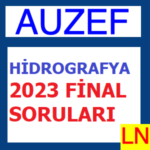 Hidrografya 2023 Final Soruları
