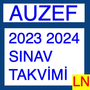 Auzef Akademik Takvim 2023 2024