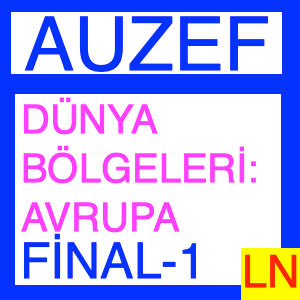 Auzef Dünya Bölgeleri Avrupa Final Deneme Sınavı -1-min