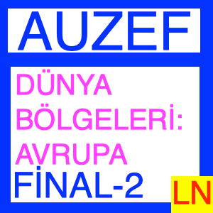 Auzef Dünya Bölgeleri Avrupa Final Deneme Sınavı -2-min