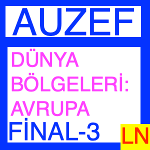 Auzef Dünya Bölgeleri Avrupa Final Deneme Sınavı -3-min