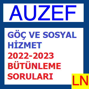 Göç ve Sosyal Hizmet 2022-2023 Bütünleme Soruları
