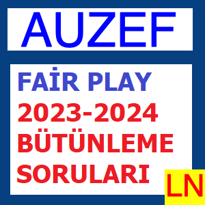 Fair Play 2023-2024 Bütünleme Soruları