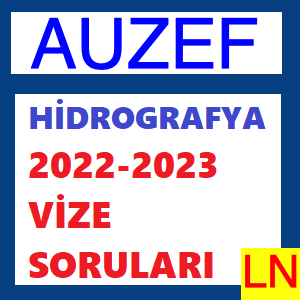 Hidrografya 2022-2023 Vize Soruları