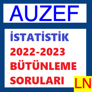 İstatistik 2022-2023 Bütünleme Soruları (ÇGL)