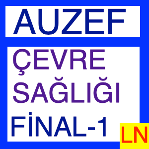 Auzef Çevre Sağlığı Final Deneme Sınavı -1