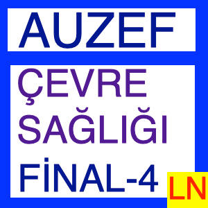 Auzef Çevre Sağlığı Final Deneme Sınavı -4