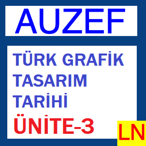 Türk Grafik Tasarım Tarihi Ünite-3
