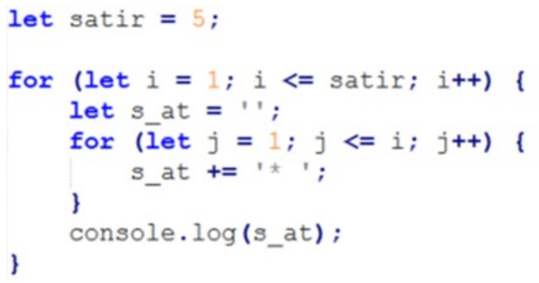 Javascript Programlama Ünite -4 Soru 10