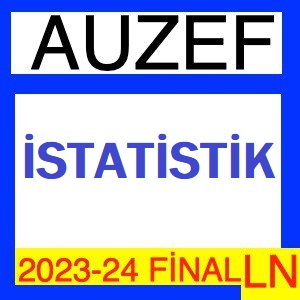 İstatistik 2023-2024 Final Soruları (ÇG)