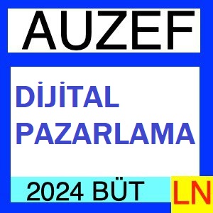 Dijital Pazarlama 2023-2024 Bütünleme Soruları