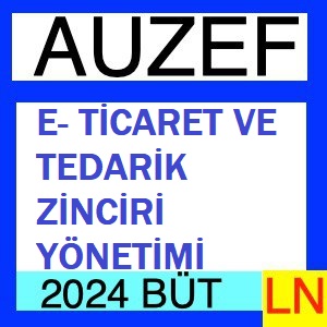 E-Ticaret ve Tedarik Zinciri Yönetimi 2023-2024 Bütünleme Soruları