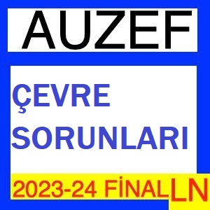 Çevre Sorunları 2023-2024 Final Soruları