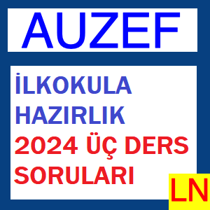 İlkokula Hazırlık 2024 Üç Ders Soruları