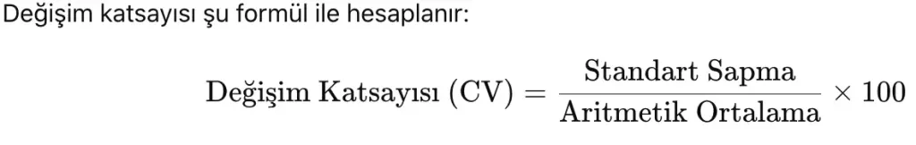 Değişim Katsayısı