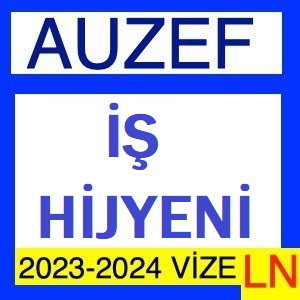 İş Hijyeni 2023-2024 Vize Soruları