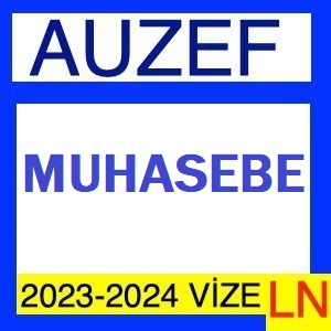 Muhasebe 2023-2024 Vize Soruları