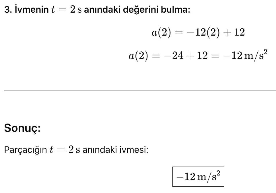 Temel Fizik Soru 17 Çözüm -3