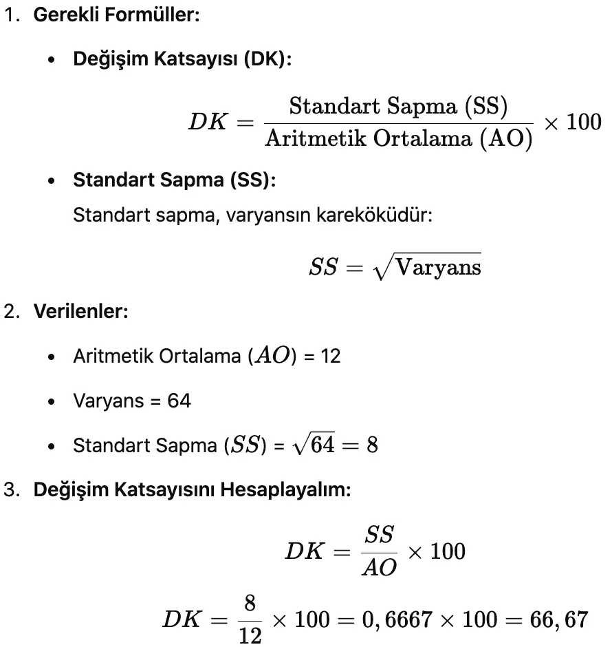 İstatistik 2024-2025 Final Soruları (Güz)