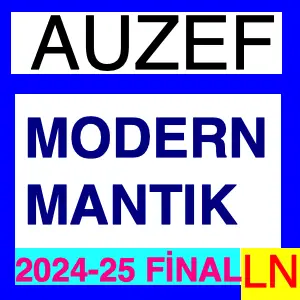 Modern Mantık 2024-2025 Final Soruları